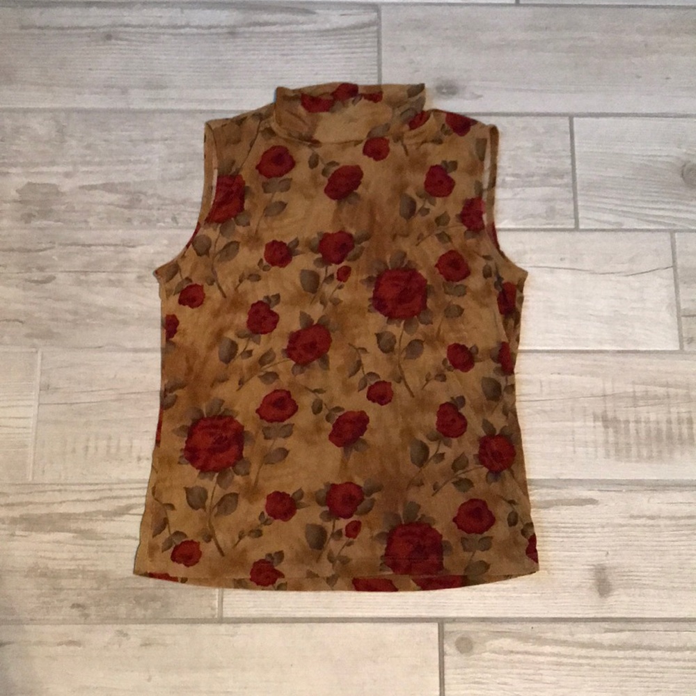 ⬇️SUSAN LAWRENCE SLEEVELESS TURTLENECK SHIRT